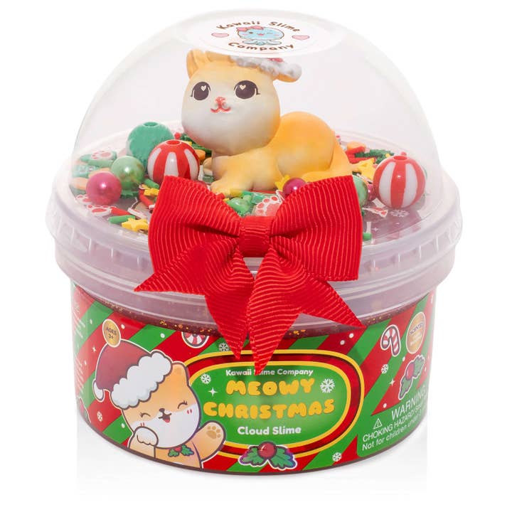 Meowy Christmas Cloud Signature Dome Kawaii Slime