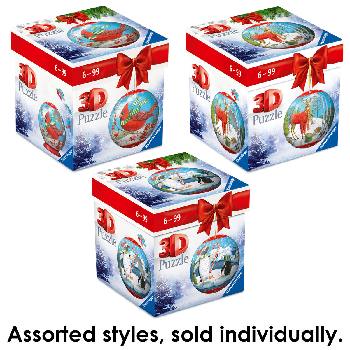 Animal Cheer 3D Christmas Balls