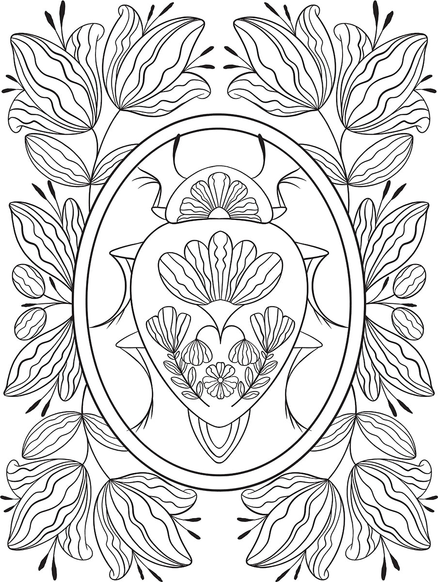 Creative Haven Boho Bugs Coloring Book