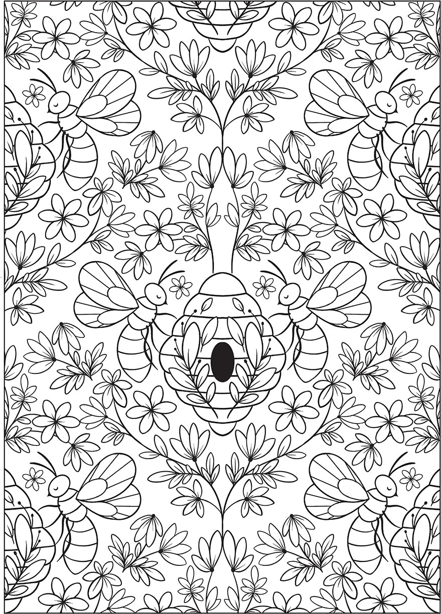 Creative Haven Boho Bugs Coloring Book