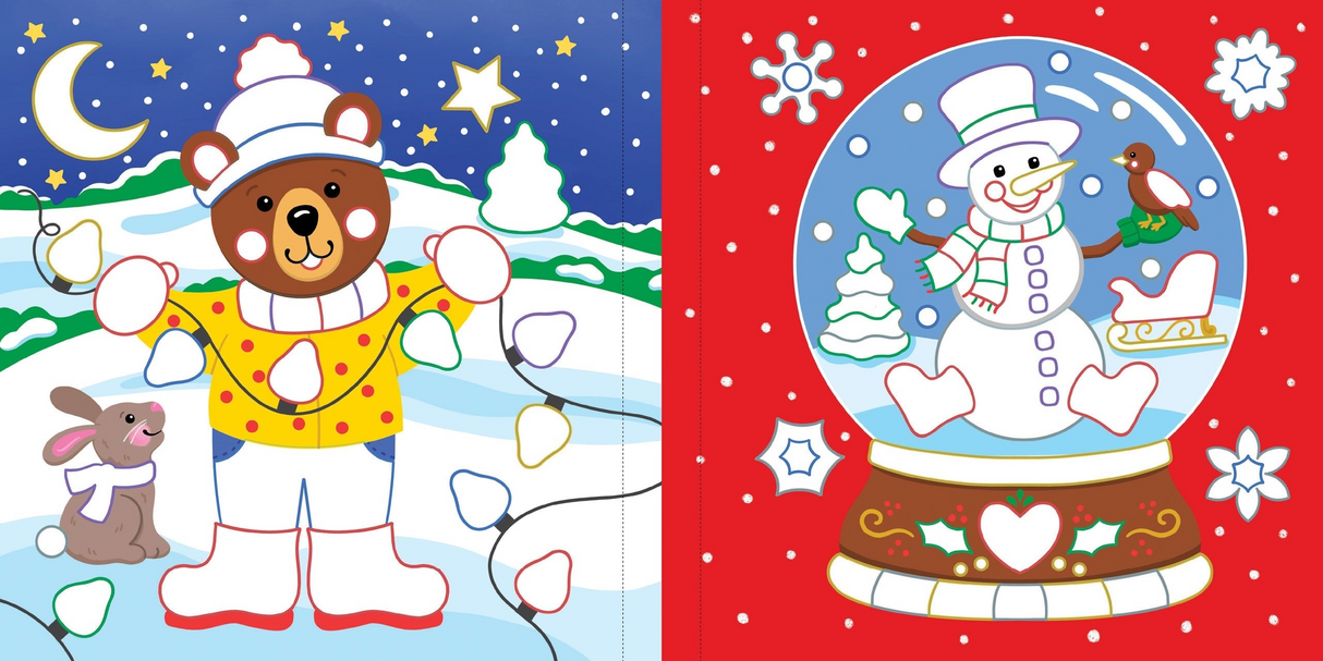 Color-By-Foil Sticker Book - Christmas