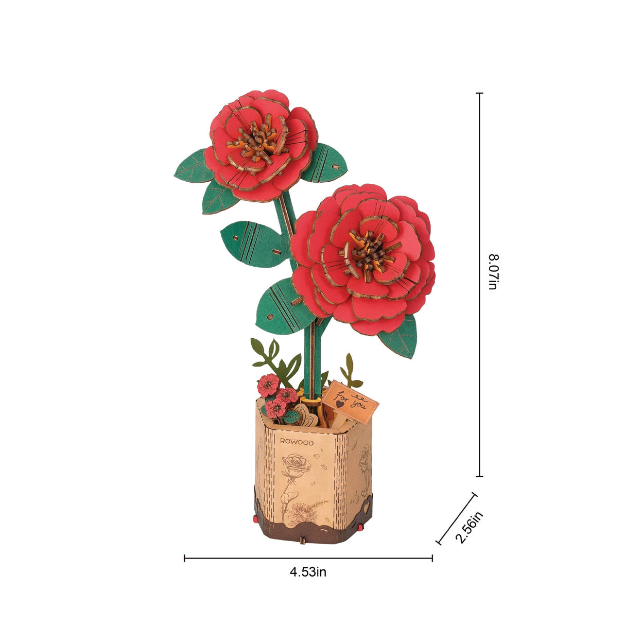 Modern Wooden Puzzle: Camelia