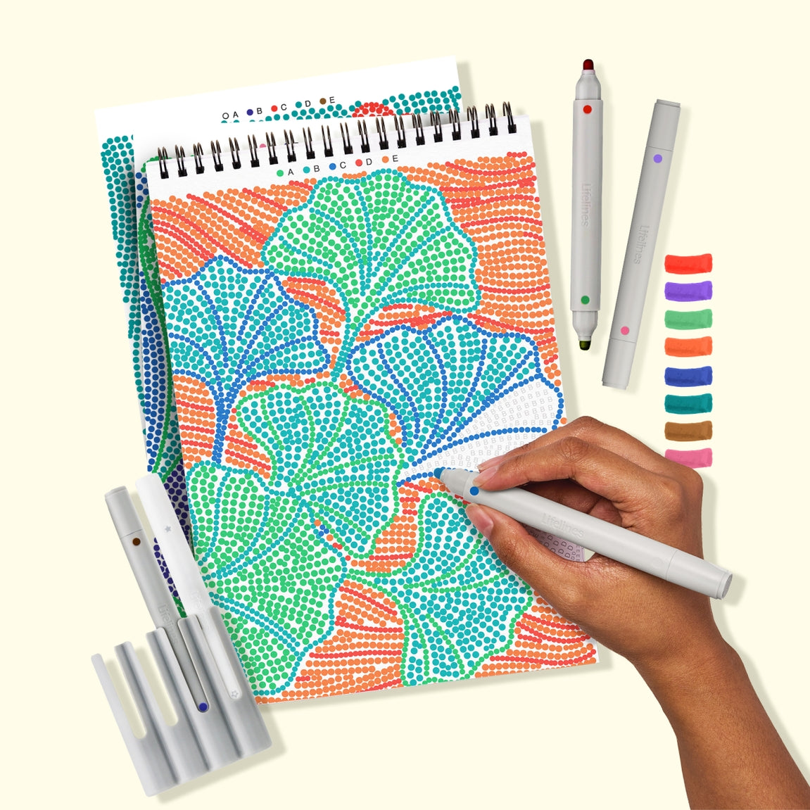 Lifelines Flowart Dot By Letter Botanicals