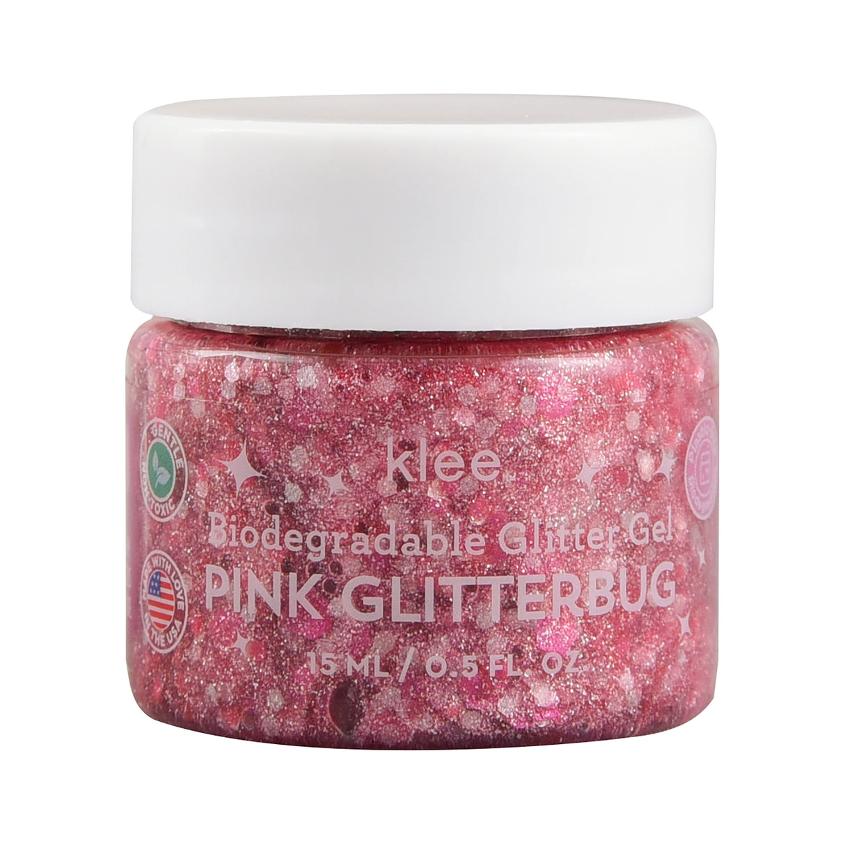Klee Bioglitter Gel Pink Glitterbug .5 oz