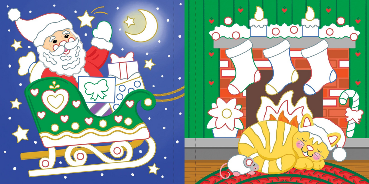 Color-By-Foil Sticker Book - Christmas
