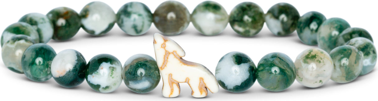Fahlo Wolf Tracking Bracelet - Woodland Green