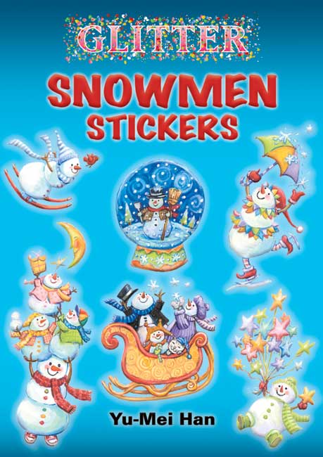 Glitter Snowman Stickers