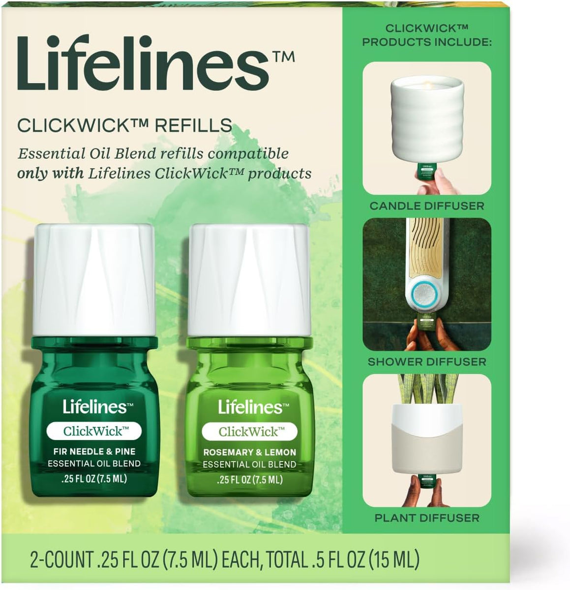 Lifelines Blends Click Wick Refill Woods & Herbal – Turner Toys