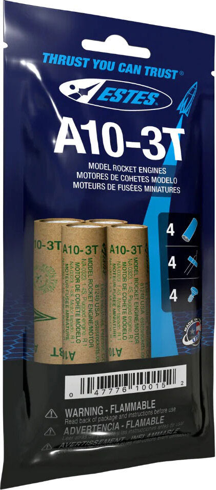 A10-3T Model Rocket Engines (4pk)