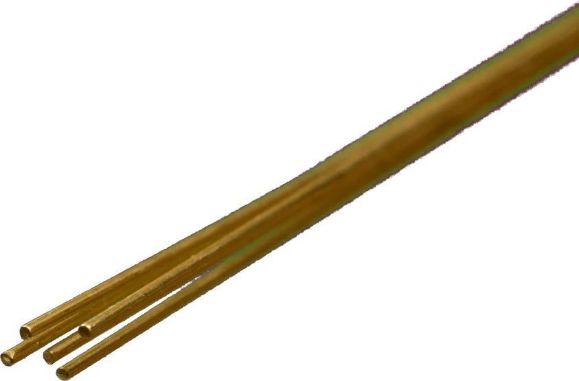 Round Brass Rod: 0.020" OD x 12" Long