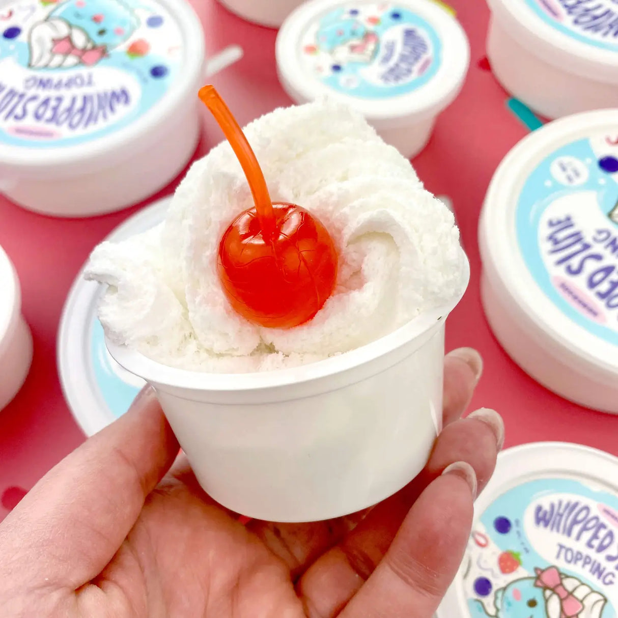 Kawaii whipped slime topping