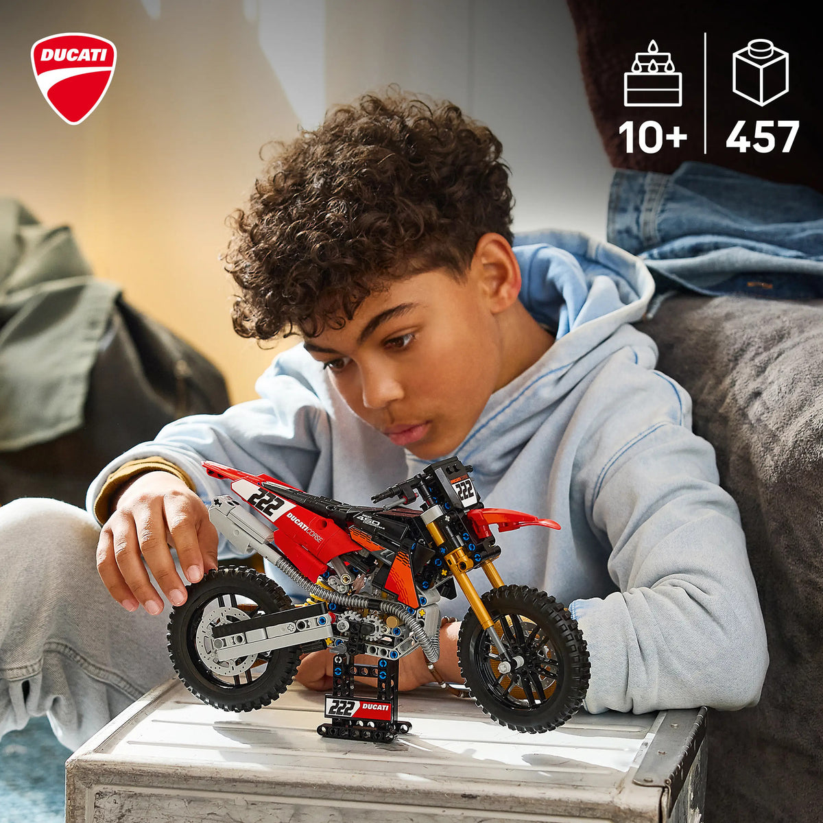 LEGO® Technic™ Ducati Desmo450 MX Factory Motorcycle