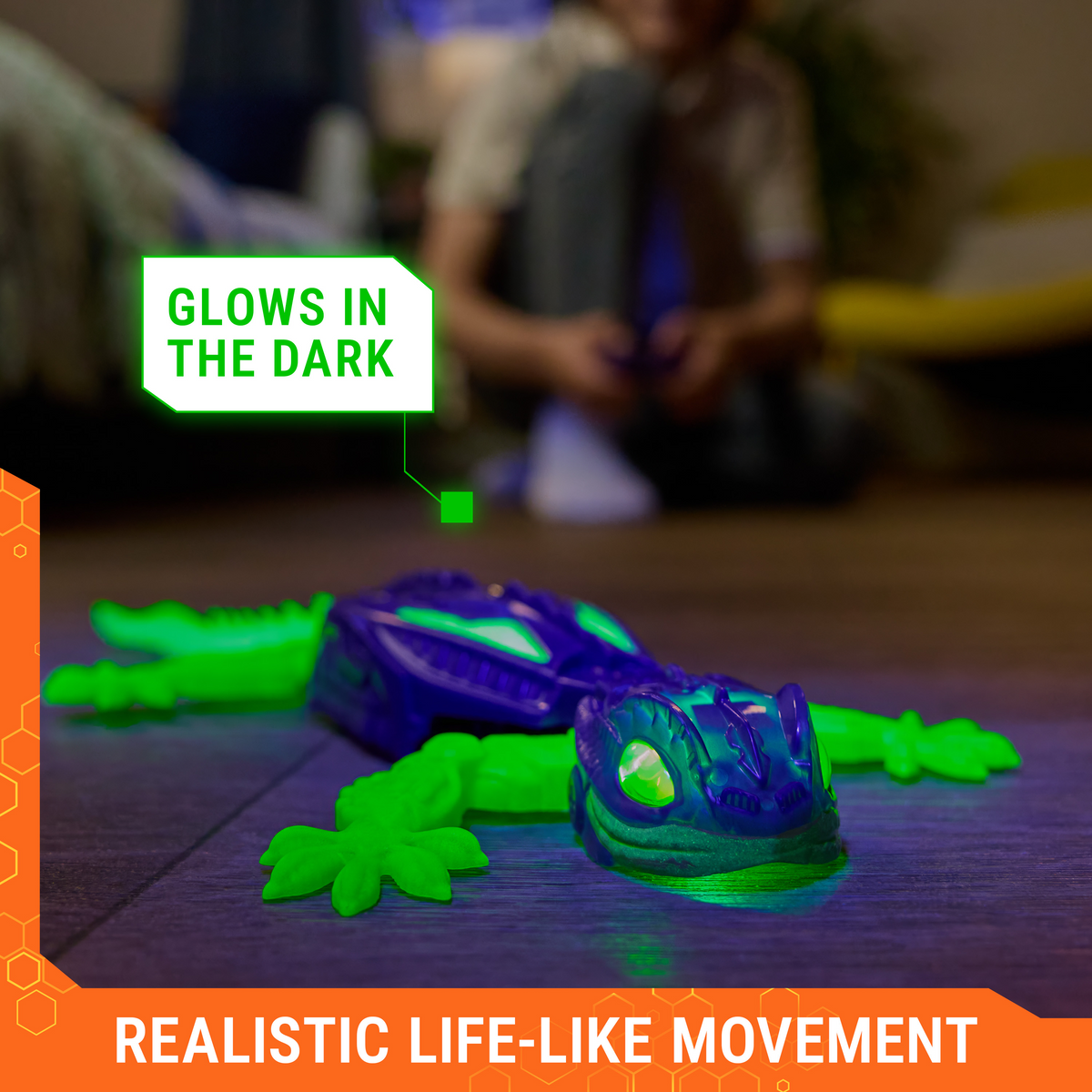 Hex Bots Wall Crawler Glow in the Dark Gecko