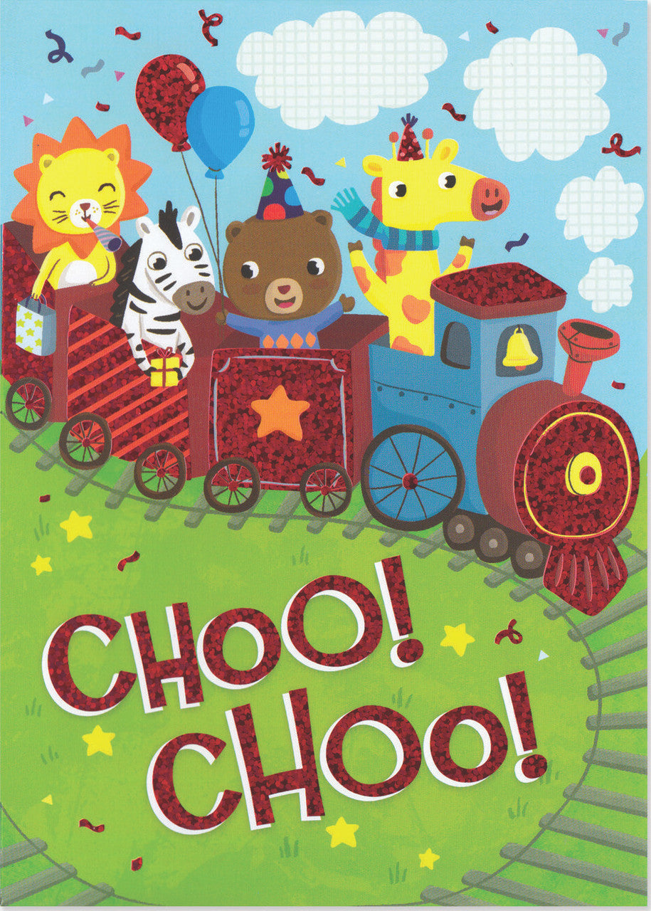 Choo Choo Train Foil Card