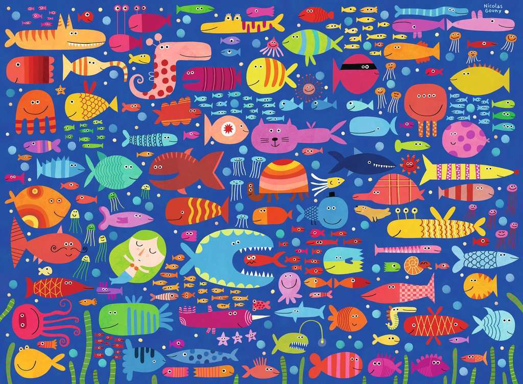 Funny Fish Friends 200 Pc XXL Puzzle