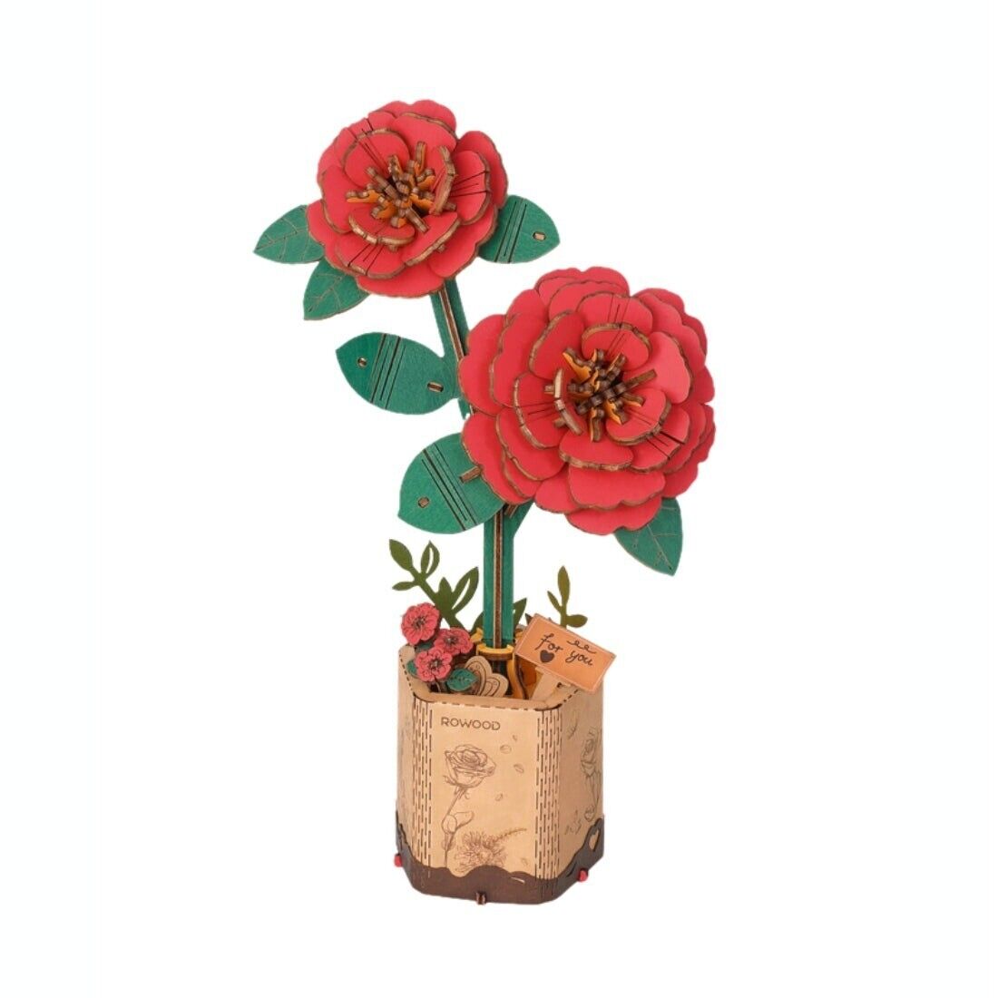 Modern Wooden Puzzle: Camelia