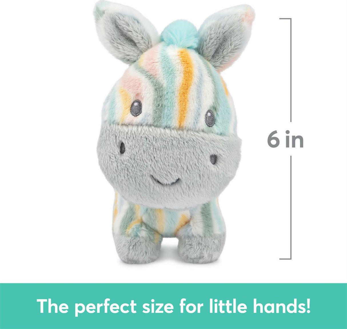 Safari Friends Zebra with Chime - 7 in