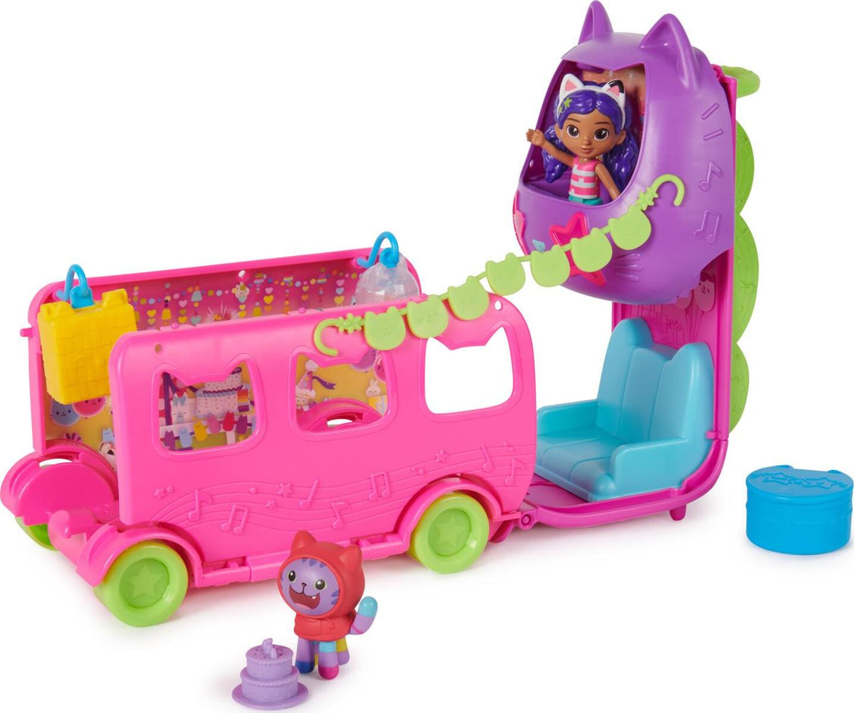 Gabby's Dollhouse Celebration Party Bus Playset
