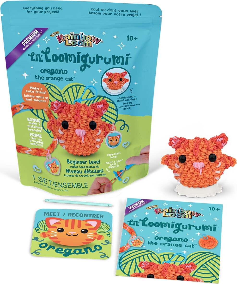 Rainbow Loom Lil' Loomigurumi Rubber Band Crochet Kits: 3 styles