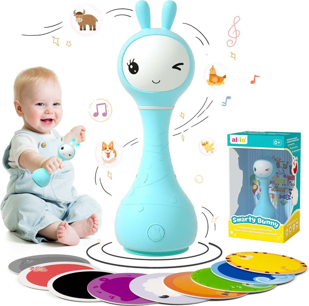 Smarty Bunny - Musical Light Up Rattle (Blue: 0402 | Pink: 0403)