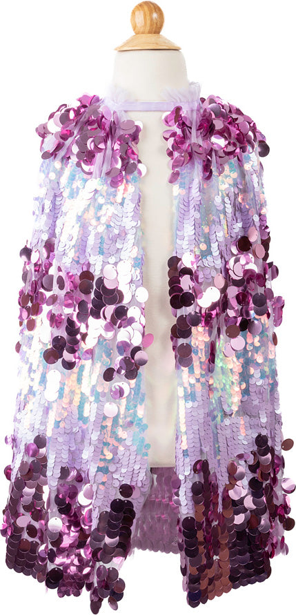 Great Pretenders The 5th Avenue Purple Pailette Cape, size 4/6