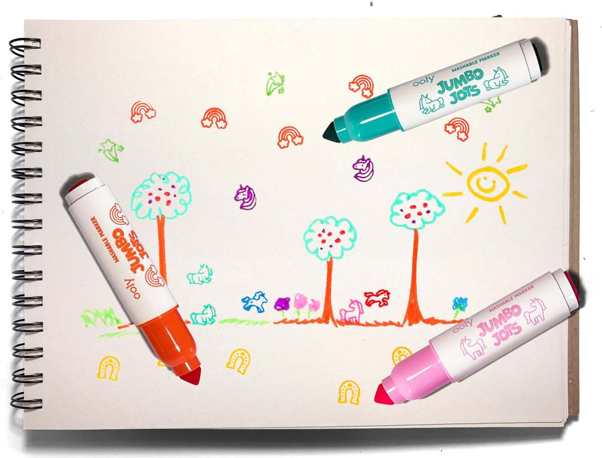 Jumbo Jots 8 Dual Tip Unicorn Markers