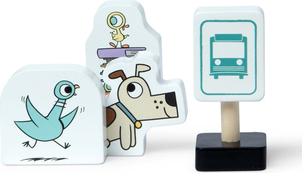 Mo Willems' The Pigeon! Wooden Bus Play Set