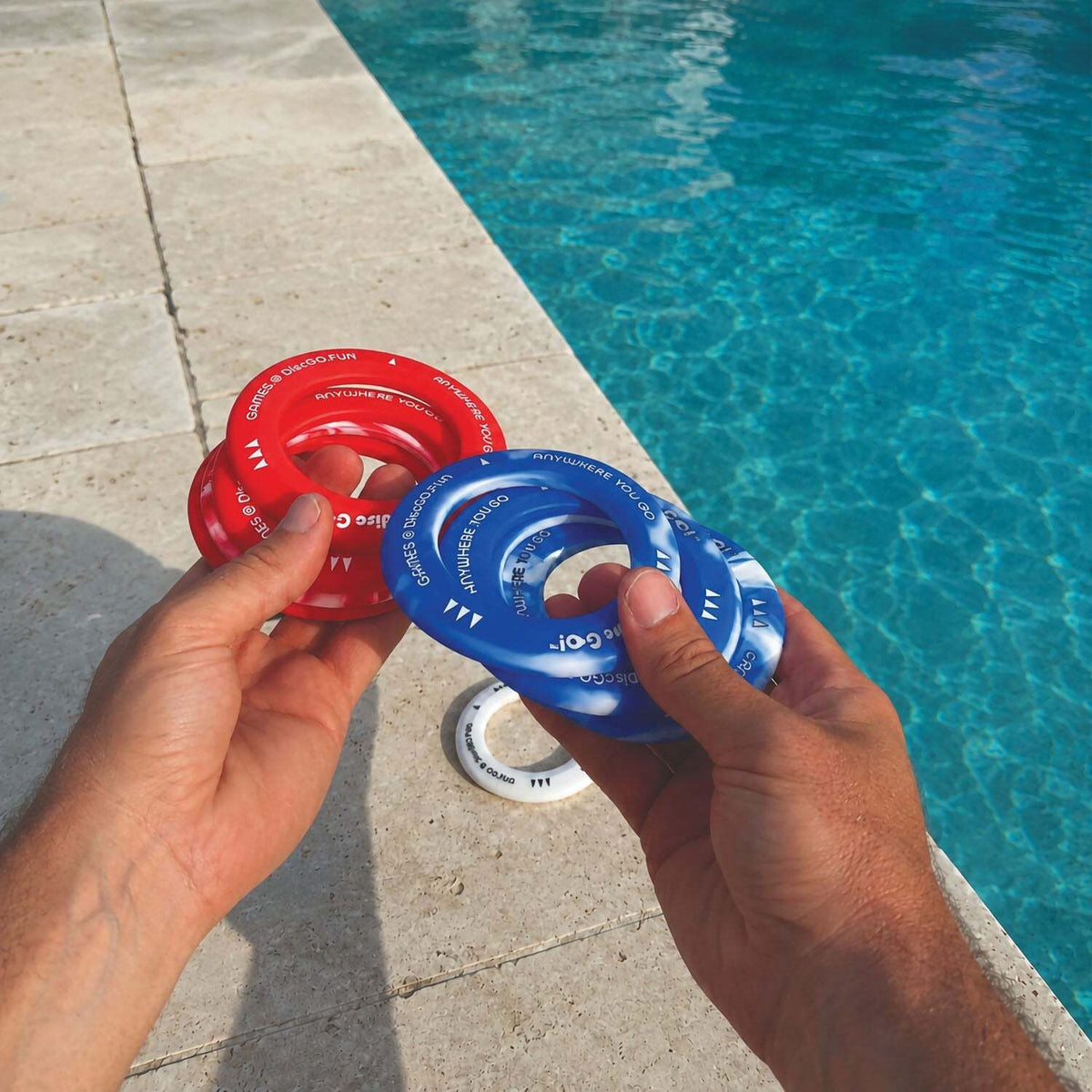 Disc Go! Mini Travel Disc Game - Red, White, & Blue