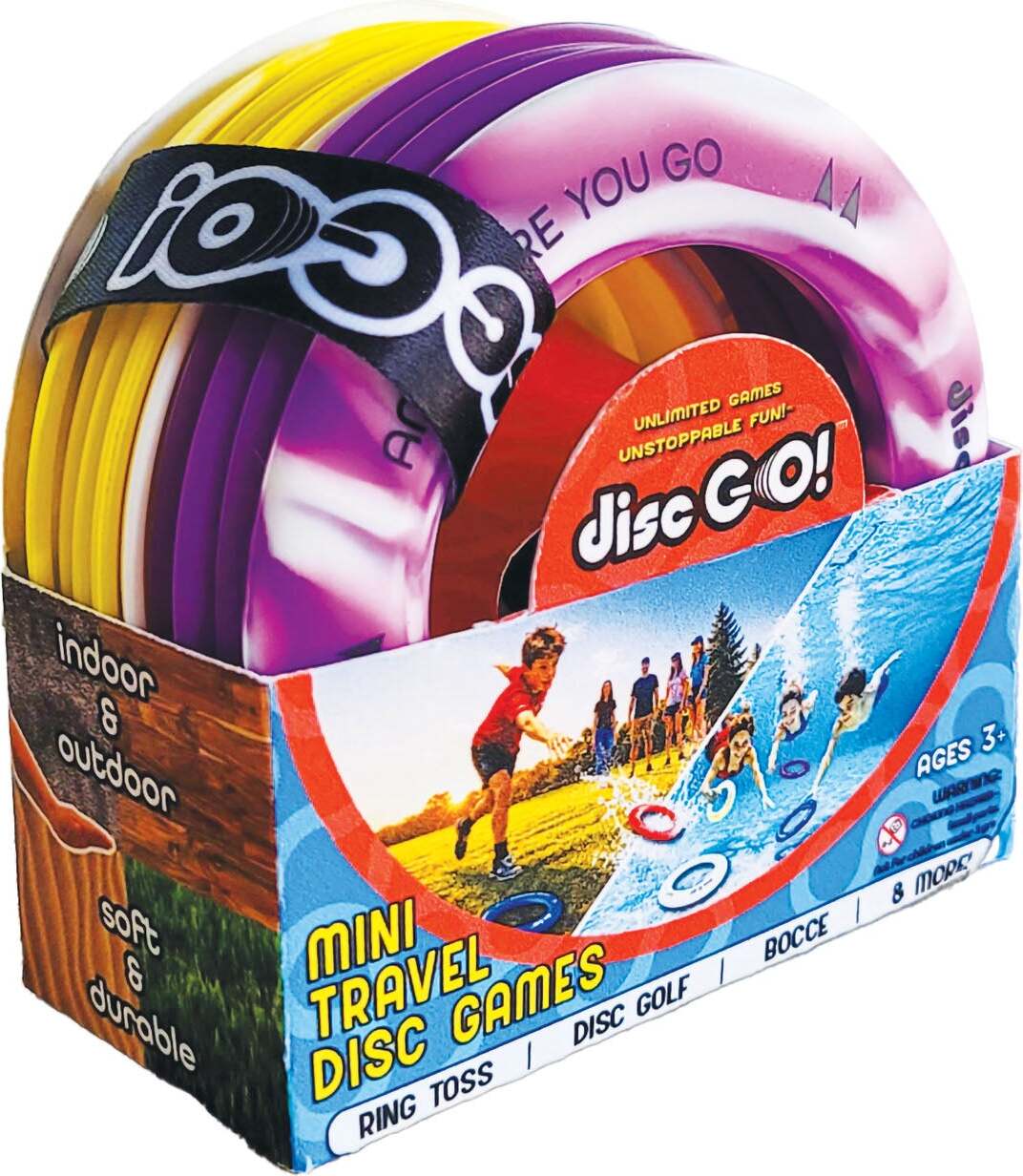Disc Go! Mini Travel Disc Game - Yellow, White, & Purple