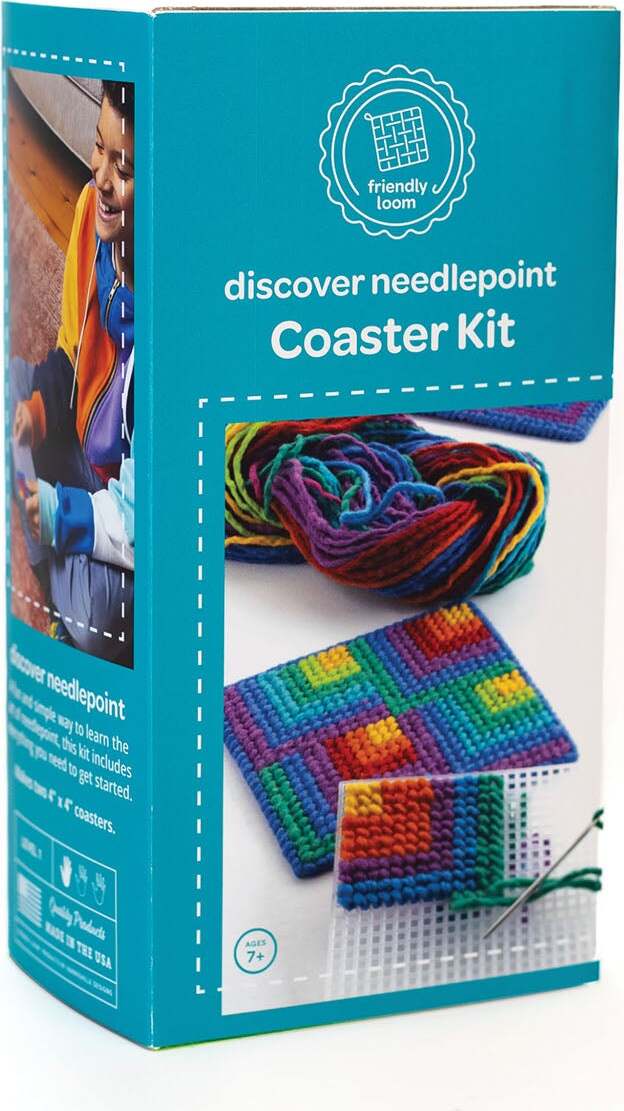 Discover Needlepoint Coaster Kit