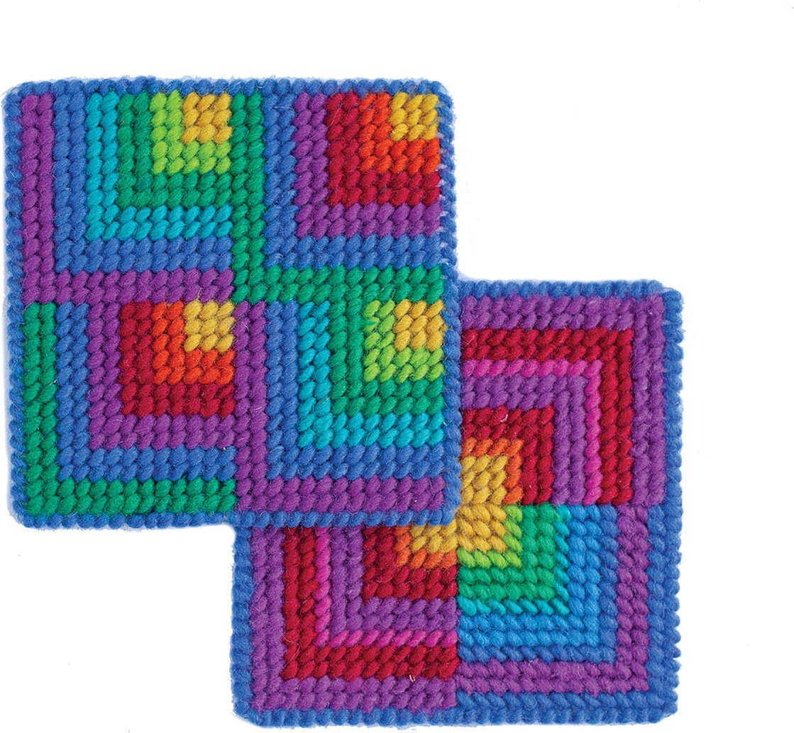 Discover Needlepoint Coaster Kit