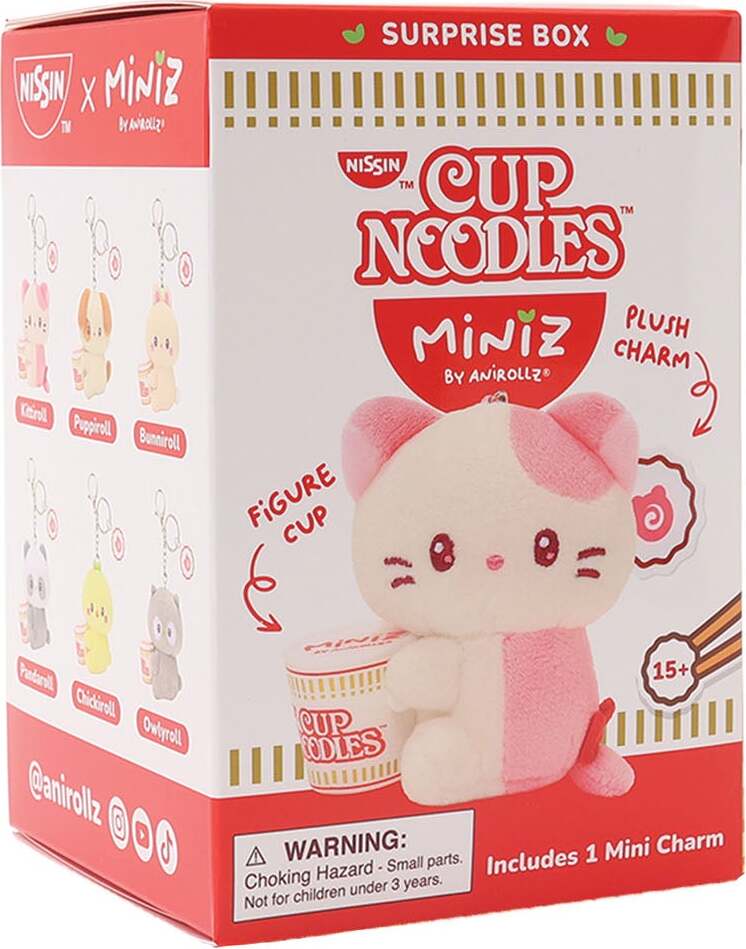 Nissin Cup Noodles Miniz by Anirollz Surprise Plush Box