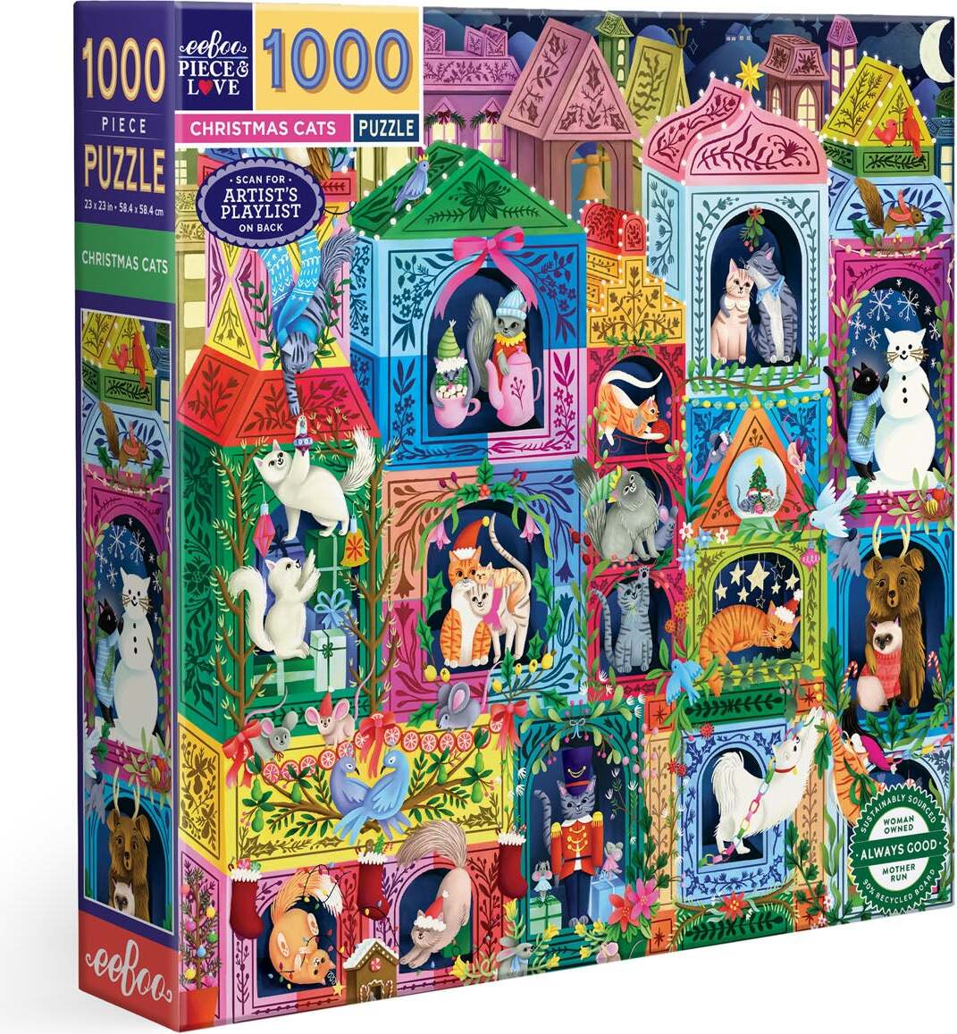 Christmas Cats 1000 Piece Puzzle