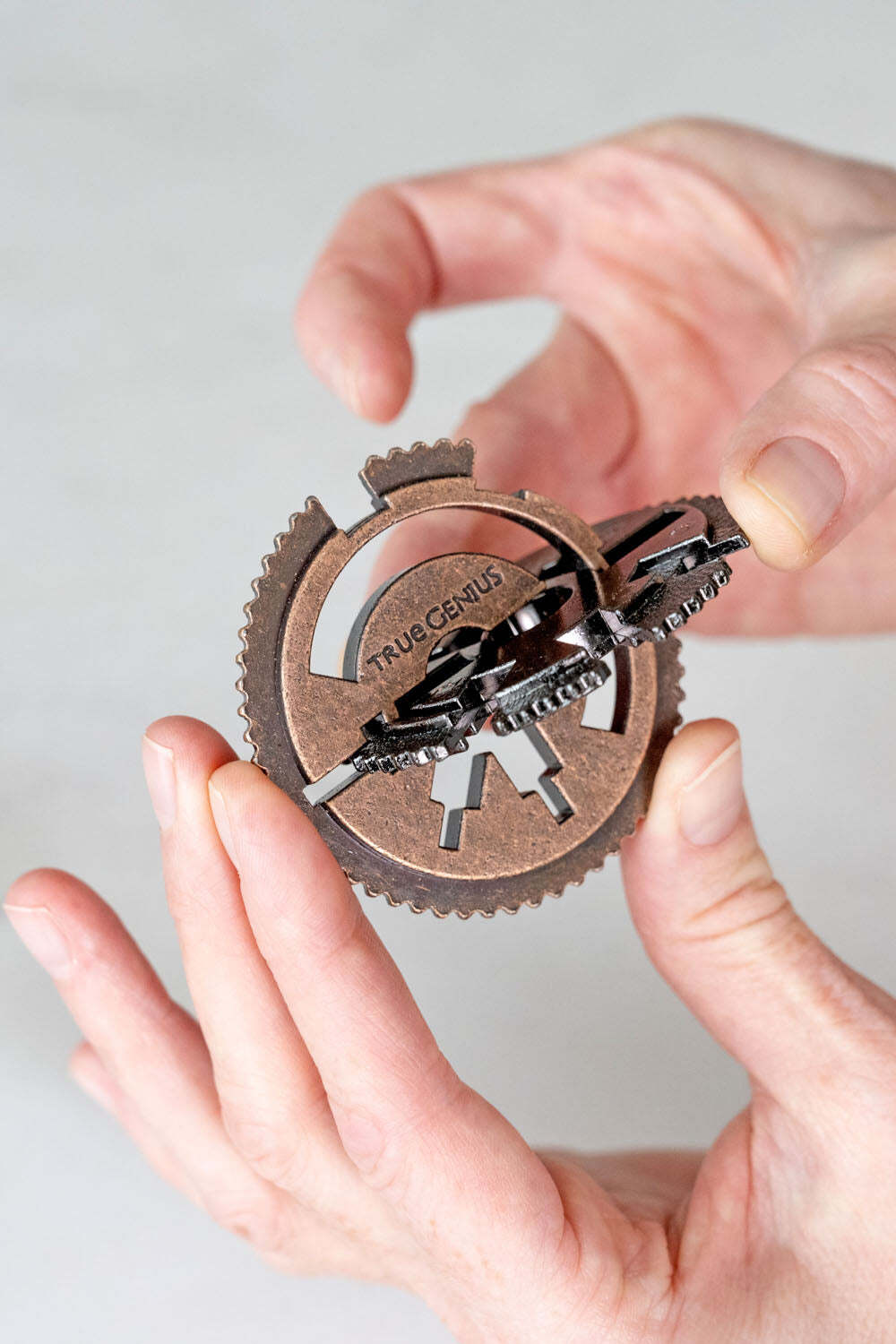 True Genius Roman Water Clock Metal Puzzle