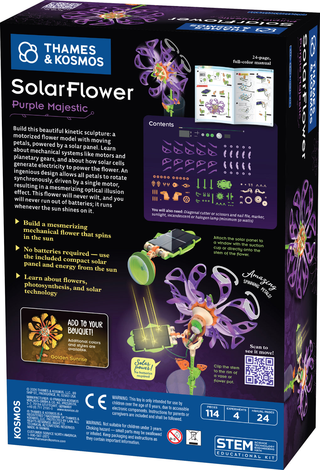 SolarFlower - Purple Majestic