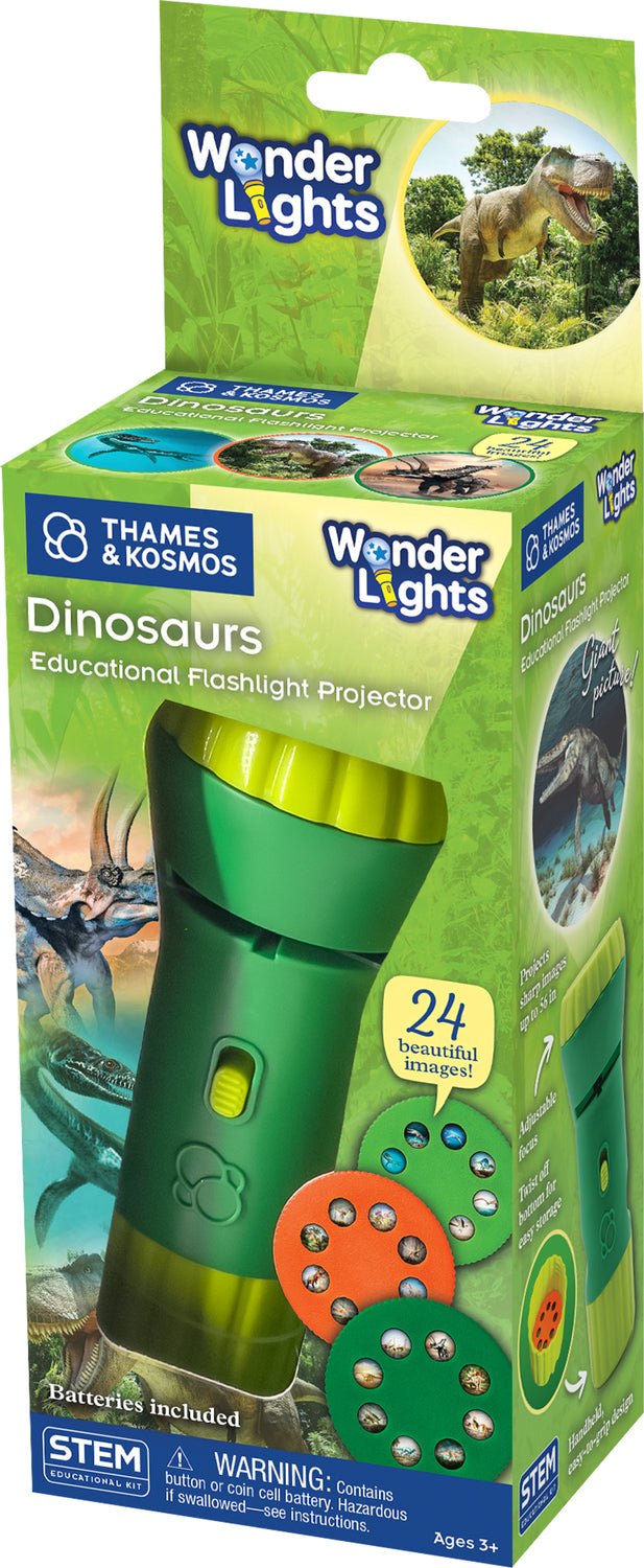 Wonder Lights: Dinosaurs - Educational Flashlight Projector