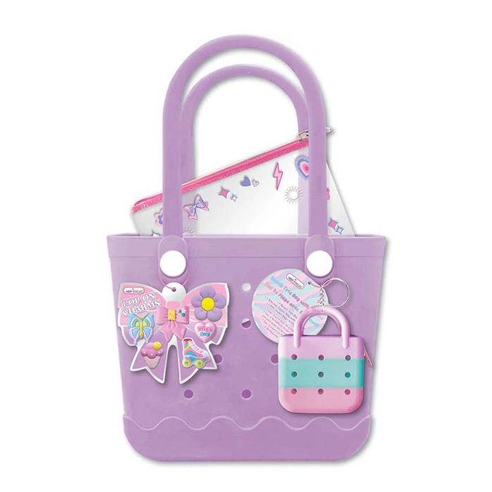 Beach Tote Bag with Charms, Bowtiful