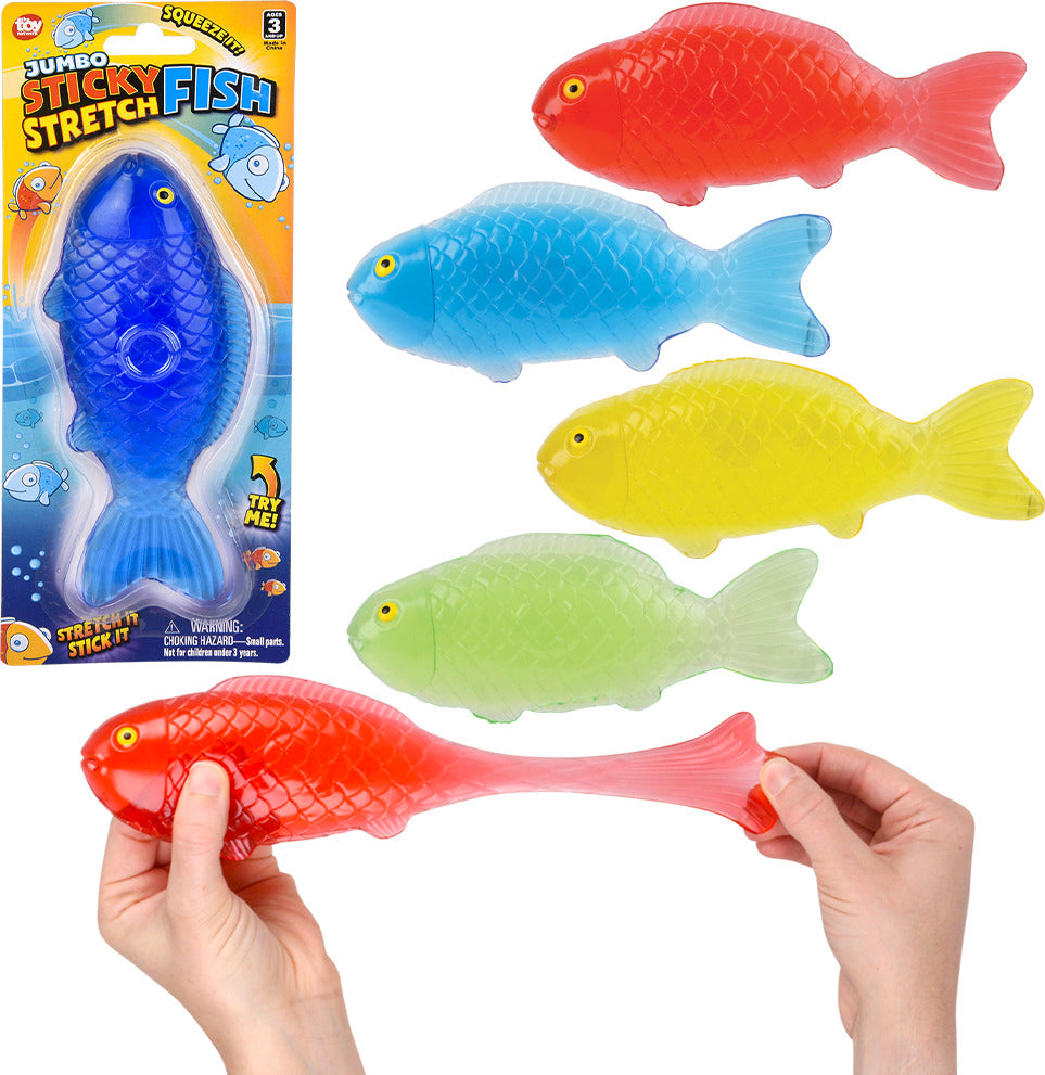 7.5" Jumbo Sticky Stretch Fish