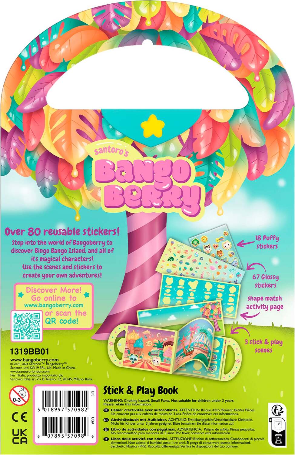 Bangoberry Stick & Play Book - By Day