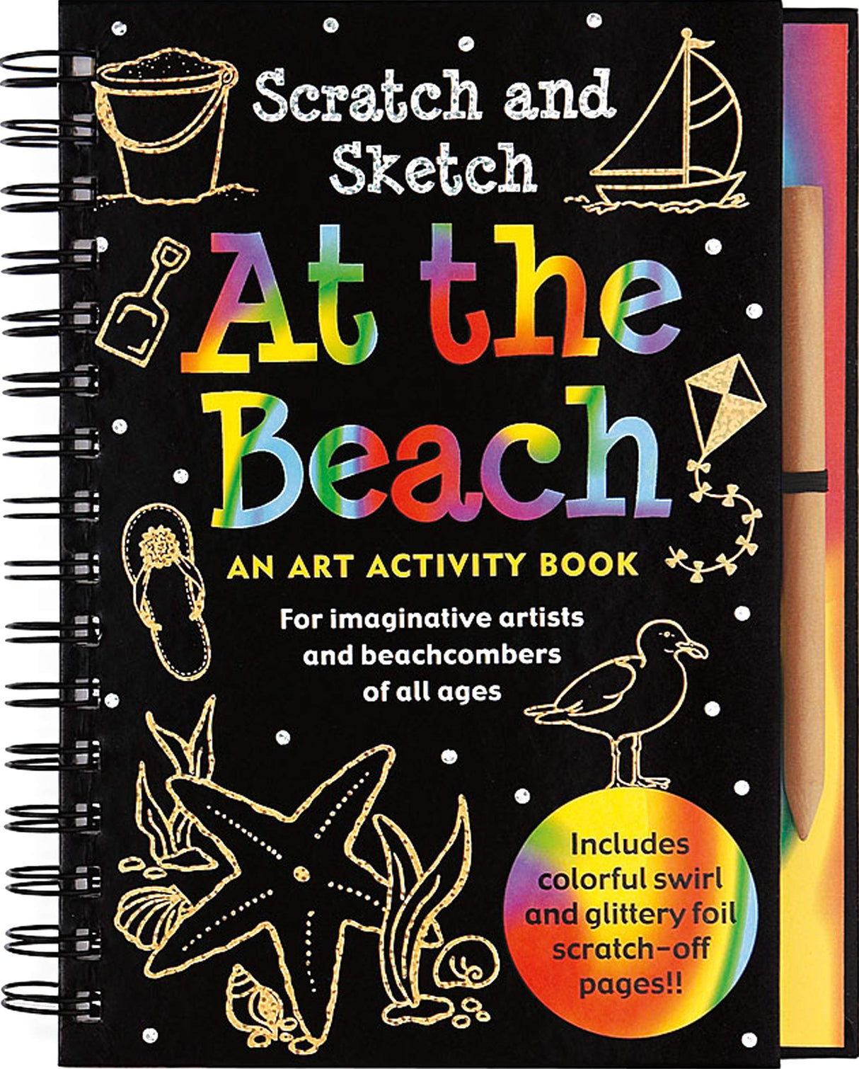 At The Beach Scratch and Sketch