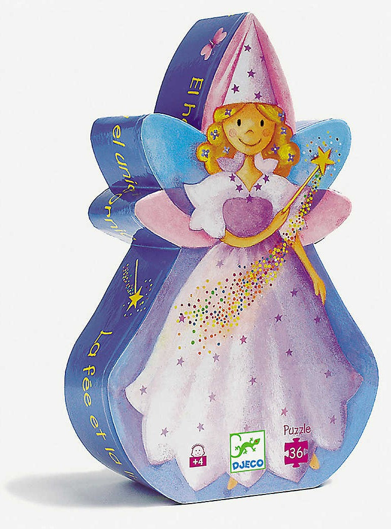Djeco Fairy & Unicorn Silhouette Puzzle