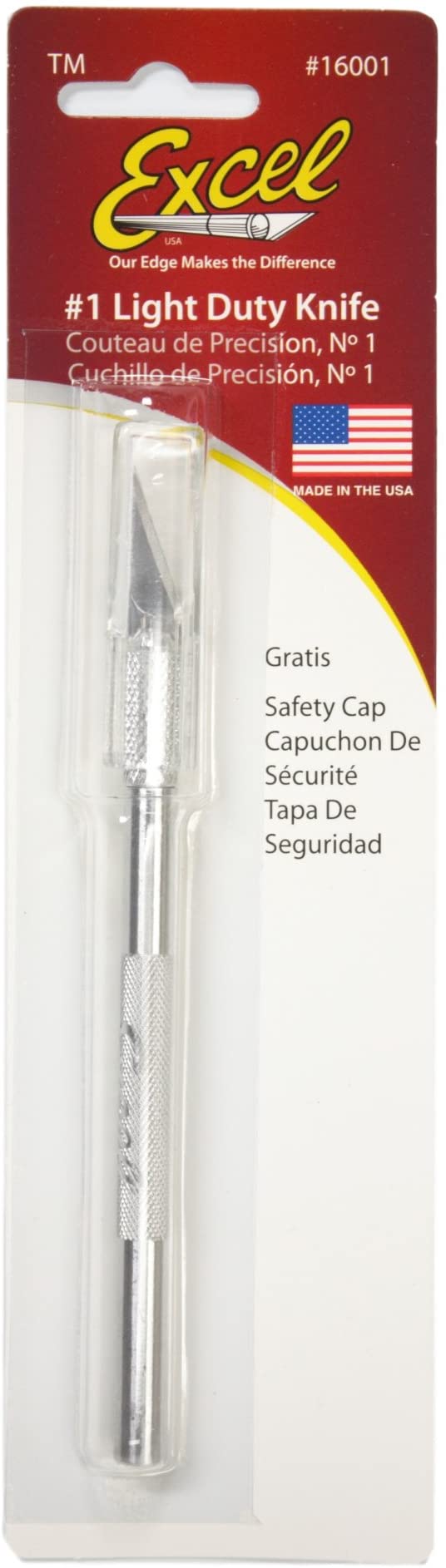 Excel 16001 1 Hobby Knife WSafety Cap