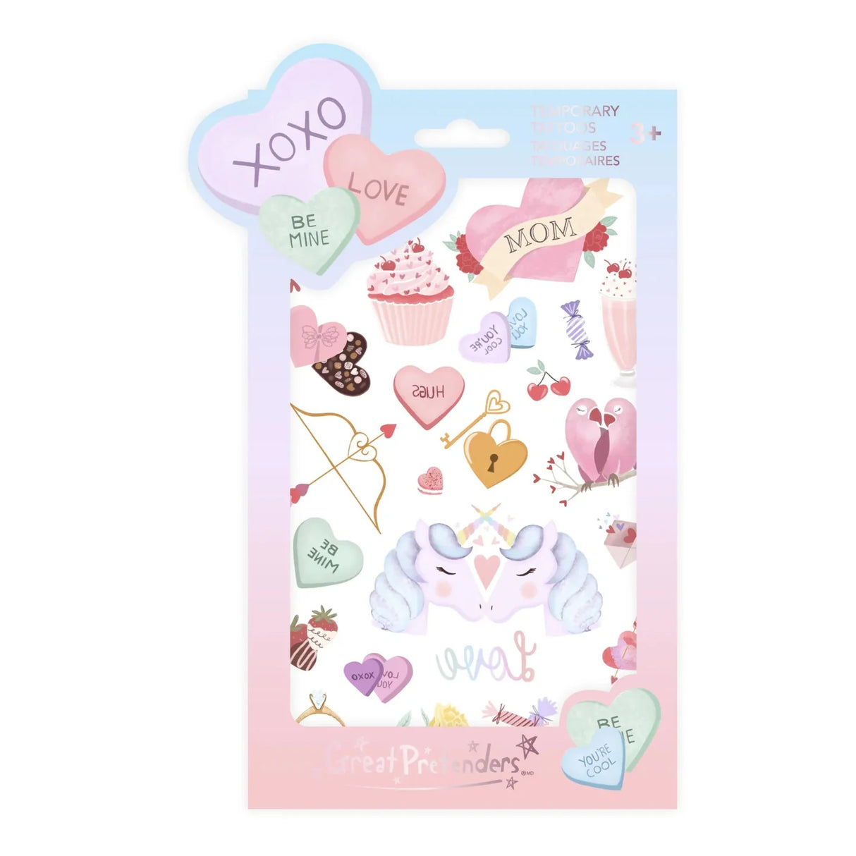 Candy Heart Valentine Tattoos