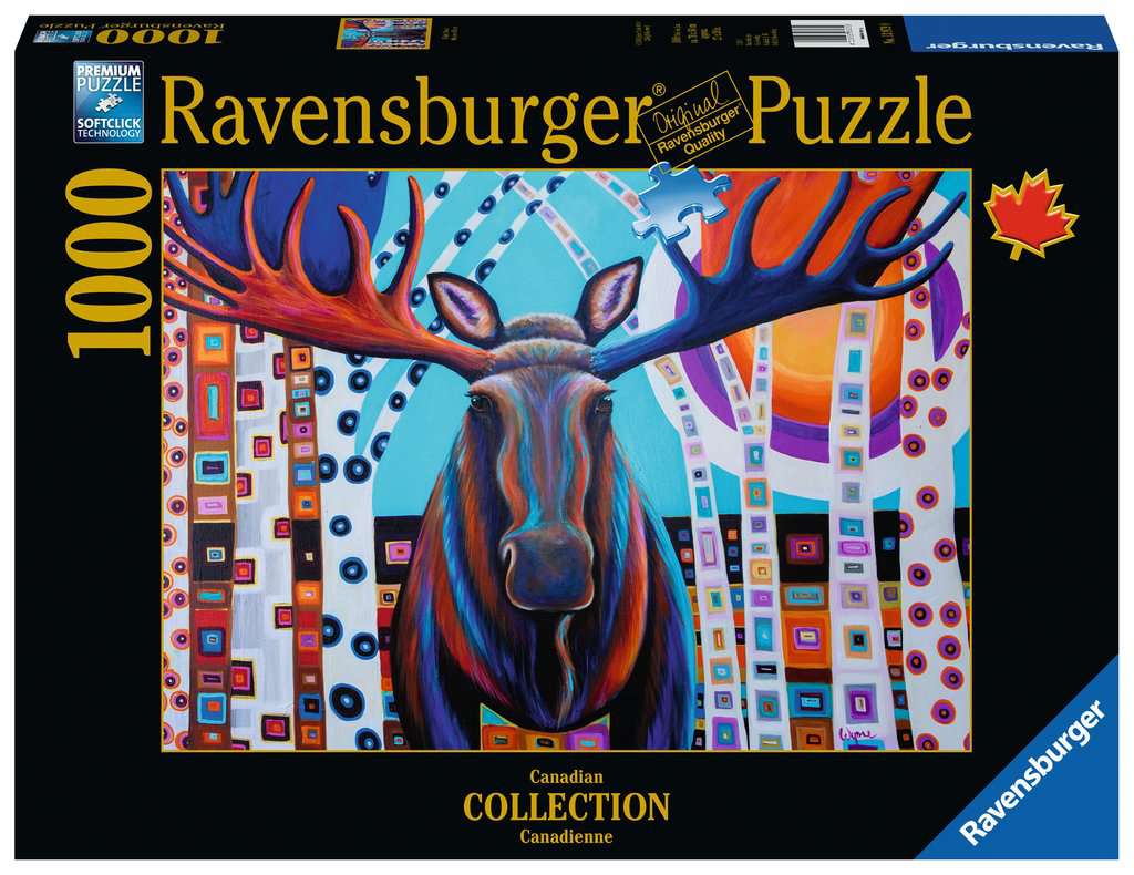 Winter Moose 1000 Piece Jigsaw Puzzle