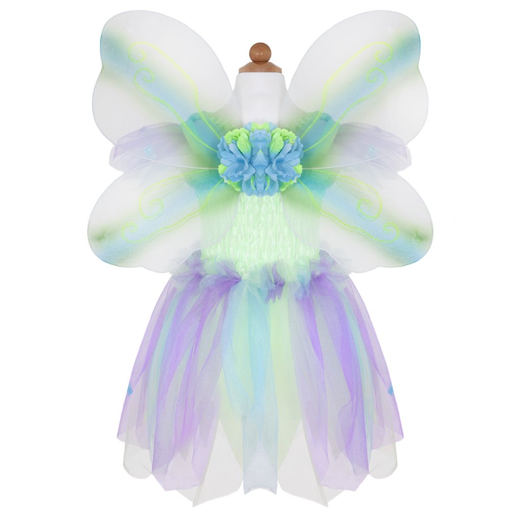 Butterfly Dress with Wings and Wand 5-6