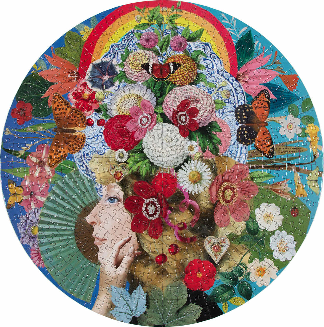 Theatre of Flowers 500 Piece Round Puzzle