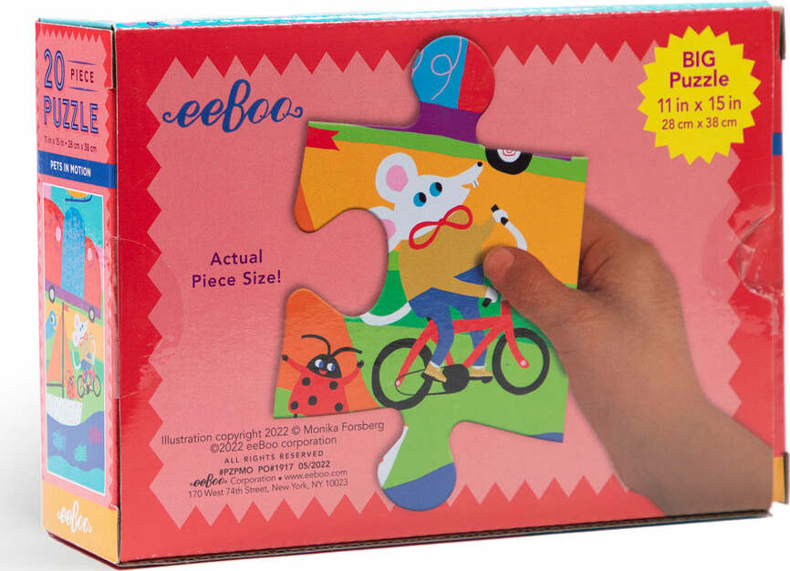 Pets in Motion 20 Piece Puzzle