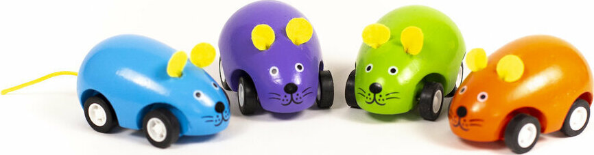 Pull Back vehicles: Mice (assorted)
