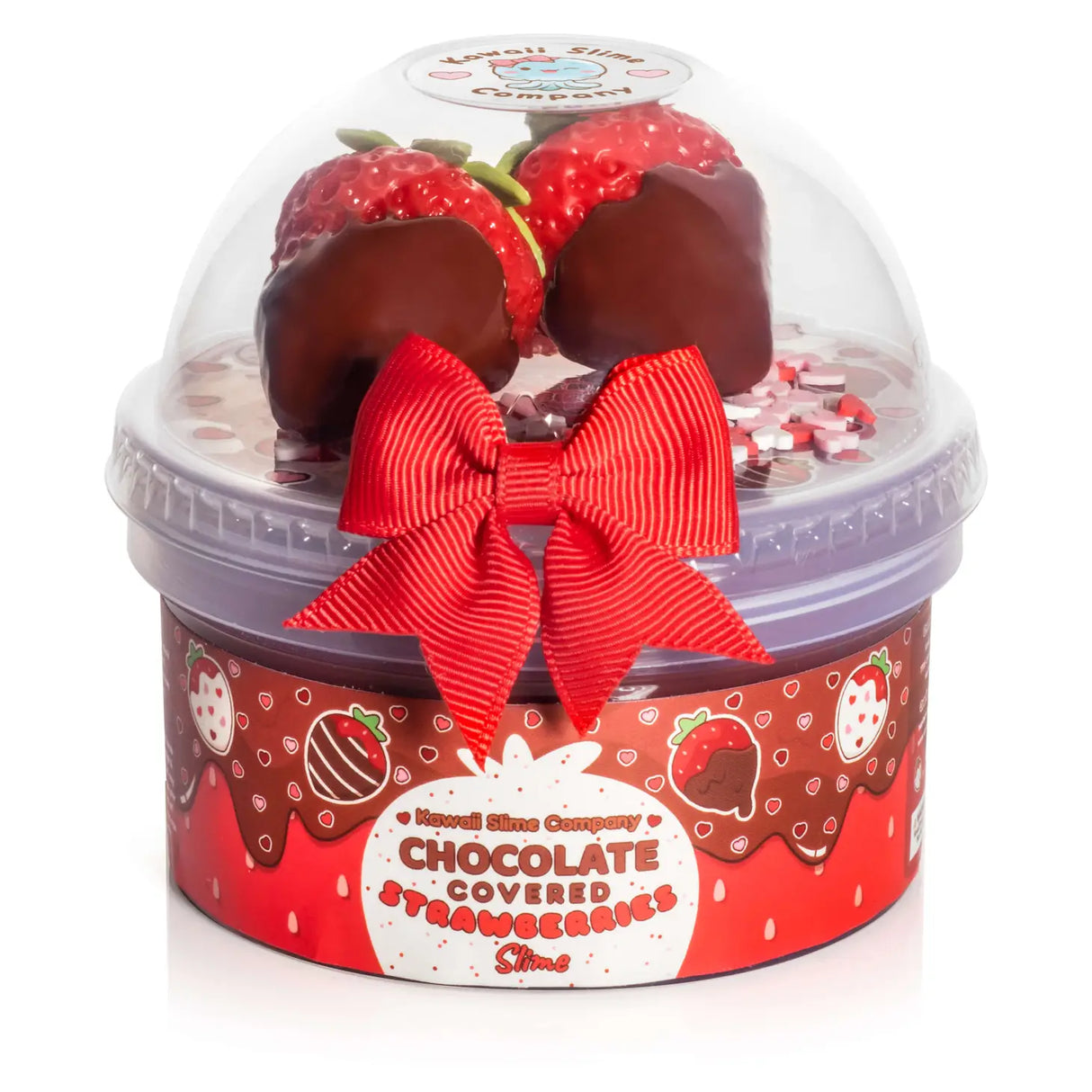 Chocolate Covered Strawberries Glossy Kawaii Slime