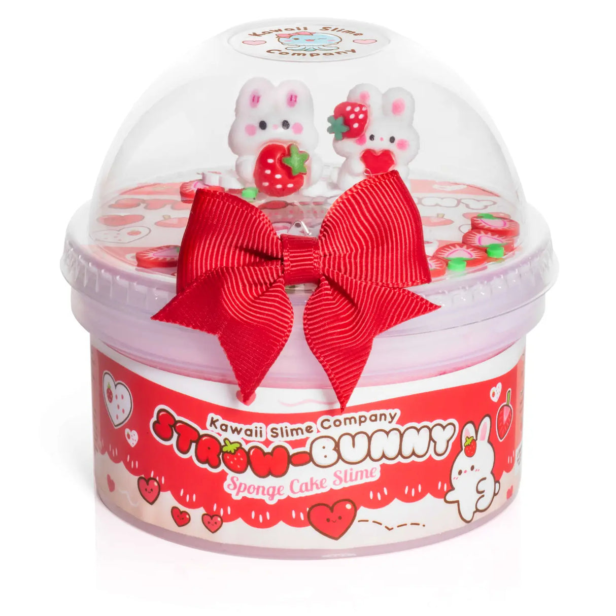 Straw-Bunny Sponge Cake Cloud Kawaii Slime